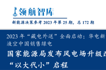 《新能源决策参考》(25期)：风电改造、退役办法明确