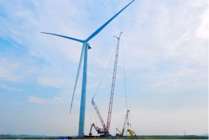 国家能源集团自研全球陆上最大叶轮风机吊装